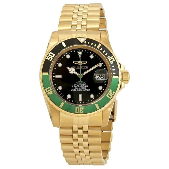 NWT Authentic Invicta Pro Diver Automatic Black Dial Sprite Bezel Men's Watch - Picture 1 of 3